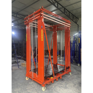 Andamio Eléctrico con Control Remoto Inalámbrico, Elevador de Andamios de Acero Portátil para Trabajos Aéreos en Interiores y Exteriores - Product Image 4