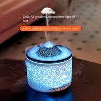 Diffuseur d'huiles essentielles à flamme volcanique pour aromathérapie, humidificateur d'air, modèle de bureau à brancher, 36 dB