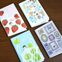 Livre d'autocollants réutilisables en PVC personnalisé, mignon et de style dessin animé, pour collection et rangement