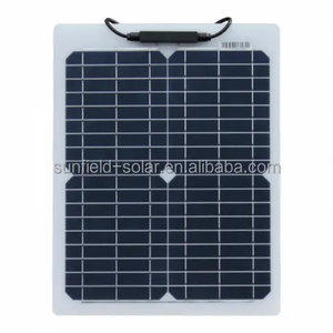 Sunfield Chargeur d'énergie <span class=keywords><strong>solaire</strong></span> monocristallin Revêtement ETFE <span class=keywords><strong>solaire</strong></span> 20W 18V Panneaux solaires flexibles 12V Panneau <span class=keywords><strong>solaire</strong></span> pour charge de voiture EV - Product Image 3