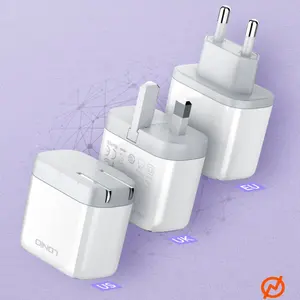 LDNIO A2528C BSCI认证美国可折叠pd 35w双usb c端口35w快速壁式充电器2 usb c手机类型c充电器