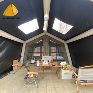 Logo <span class=keywords><strong>personnalisable</strong></span> 19 ㎡ abri <span class=keywords><strong>gonflable</strong></span> extensible tissu de coton 5000 étanche extérieur famille Camping Air <span class=keywords><strong>tente</strong></span> Portable - Product Image 3