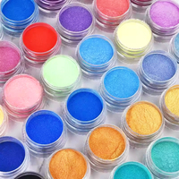 TIMESRUI 60 Couleurs Poudre de Mica Pigment Inorganique Non Toxique pour Résine Époxy, Fabrication de Savon, Slime, Peinture, Art des Ongles