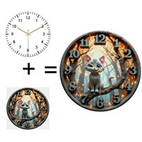 Jam Kaca Bundar 30cm Kustom untuk Fotografer dengan Grafik Apertur Kustom