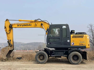 Low Price R150W-7 Good Performance Used Original Wheel Excavator Hyundai 150W-7 for Sale - Product Image 4
