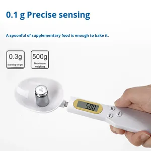 Nouvelle cuillère doseuse électronique de <span class=keywords><strong>cuisine</strong></span> domestique en plastique, mini, légère, grande capacité, précision 0,1g, facile à utiliser - Product Image 3