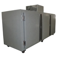 Congélateur commercial extérieur à 3 portes avec ventilateur et bloc de glace pour restaurant et cuisine, contrôle numérique, 5 étoiles énergétiques