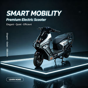 Moto sportive 2000W 72V Batterie au lithium Autonomie 200km Vitesse 80km/h Pneu 90/80-12 - Product Image 2