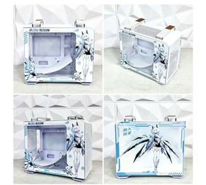 เคสคอมพิวเตอร์แนวตั้งไมโคร ATX อะนิเมะแบบพกพาฟอร์มแฟคเตอร์ขนาดเล็กพร้อมอุปกรณ์ระบายความร้อนด้วยของเหลวขนาด240มม. รองรับ ITX - Product Image 3