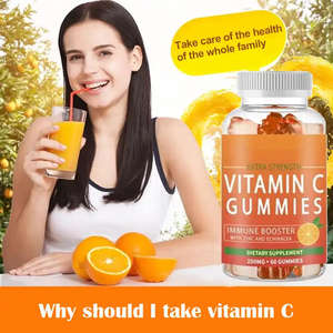 Sbiancamento della pelle organica collagene vitamina C Gummies supporto immunitario Booster integratore vitamina C Vitamine gommose con zinco - Product Image 3