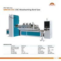Scie à ruban CNC pour le travail du bois, scie à table horizontale, équipement de découpe automatique pour la fabrication de meubles