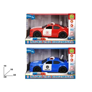 Voiture d'urgence super réaliste avec sons, échelle 1:20, jouet de police, pompiers et secours lumineux pour enfants de 3 ans et plus - Product Image 1