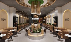 Thiết Kế Nội Thất Thương Mại Phổ Biến Quầy Cà Phê Trưng Bày Bán Lẻ Đồ Nội Thất Trưng Bày Quán Cà Phê Thiết Kế Quầy Cà Phê Hiện Đại - Product Image 6