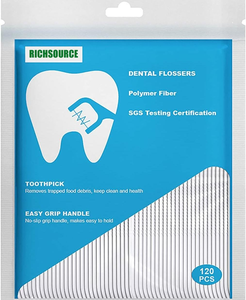 Menta aromatizzato uso quotidiano dentale per massaggiatore di gomma filo interdentale raccoglie denti per la pulizia profonda salute orale plettri fatti di bambù - Product Image 6