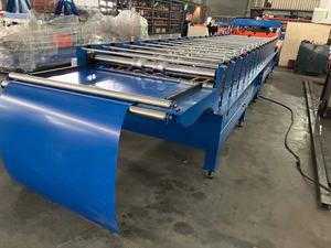 간단한 작동 하이 퀄리티 단일 레이어 PPGI <span class=keywords><strong>750</strong></span> 프로필 사다리꼴 Ibr 지붕 시트 프레스 롤 성형 기계 만들기 - Product Image 5