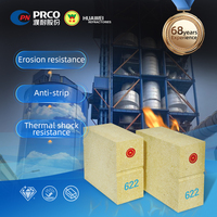 Brique réfractaire à haute teneur en alumine, anti-décapage, anti-érosion alcaline, à base de zircone, pour revêtement de four industriel