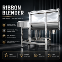 Mélangeur à ruban en U en acier inoxydable sur mesure pour le mélange de poudres, granulés, produits chimiques et additifs alimentaires 500L-5000L Fabricant direct