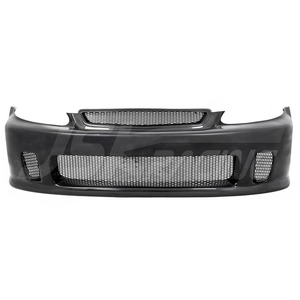 กันชนหน้าครึ่งคาร์บอนไฟเบอร์สำหรับ1999-2000 Honda Civic อัพเกรดเป็นสไตล์ช้อน - Product Image 4