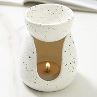 Brûleur d'huile essentielle en céramique, brûleur de bougie, chauffe-cire, chauffe-bougie, brûleur de cire en céramique