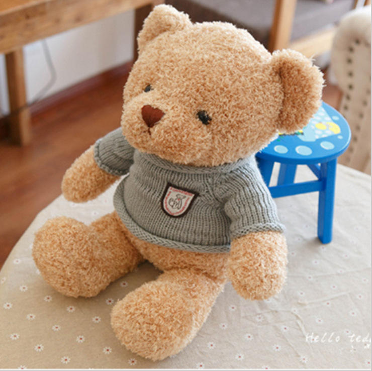 Wholesale 30cm Teddy Bear Polo Sweater Bear Doll Plush Toy Doll