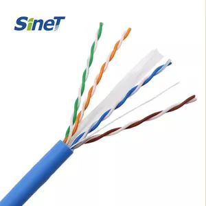 OEM Cheaper Price 1000ft Pull Box Un-shield 4 Pair Ethernet 305M 23AWG Solid Cat6 Network CABLE