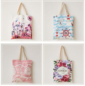 Custom Blank <b>Canvas</b> <b>Tote</b> Bag Print Shopping Shoulder Bag with Zipper - Product Image 6