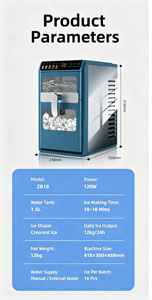 APCOM Mini <b>Ice</b> <b>Maker</b> Portable Countertop Bullet Square Flake <b>Ice</b> Multiple <b>Ice</b> Shape Optional Household <b>Ice</b> Making Machine - Product Image 4