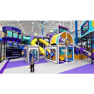<span class=keywords><strong>Parque</strong></span> de Trampolines Qiaoqiao de 4900 Metros Cuadrados, Negocio de <span class=keywords><strong>Parque</strong></span> Infantil Interior, Diseño Moderno, Instalaciones de <span class=keywords><strong>Parque</strong></span> de Atracciones, Toboganes - Product Image 4