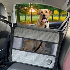 Siège auto rehausseur pour chiens de petite et moyenne taille, en maille imperméable 300D, protection de voyage pour animaux avec poche de rangement portable pour chats - Product Image 3