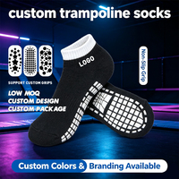 Chaussettes de trampoline personnalisées de haute qualité ZONEKKI, antidérapantes, pour enfants et adultes, utilisation en intérieur