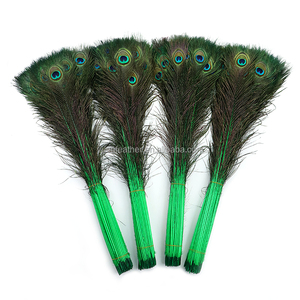 Nhuộm Đẹp Ấn Độ Dài Con Công Mắt Lông 70-80Cm Cho Đảng Lễ Hội Hiệu Suất Đám Cưới Trang Phục Giáng Sinh Trang Trí - Product Image 5