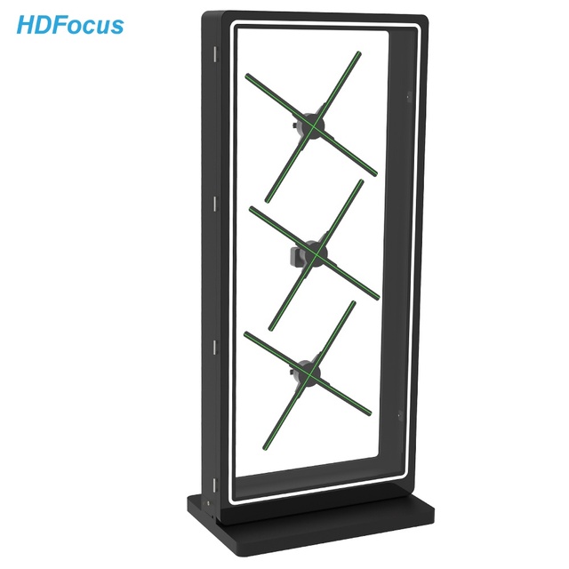 Hologramme 3D Custom Hologram Projector 1080p 65cm Splicing Cabinet Holographic LED Fan Indoor OEM