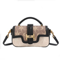 Sacs à bandoulière de créateur pour femmes, sac à main élégant en PVC noir, sac de luxe vintage, sacs bandoulière pour filles 8143