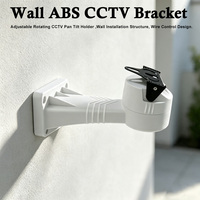 Support de caméra de sécurité en caoutchouc ABS, réglable en angle et inclinaison, pour installation extérieure
