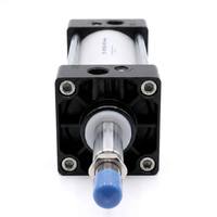 Cylindre pneumatique compact à double action SCJ63 en aluminium, réglable et amorti, haute poussée, modèles 50 75 100 150 300-100
