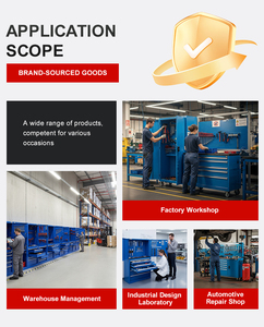 Tủ dụng cụ di động hạng nặng OEM, bộ dụng cụ sửa chữa đầy đủ, lưu trữ hiệu quả cho xưởng/gara bằng kim loại với ngăn kéo, hộp dụng cụ bằng kim loại - Product Image 5