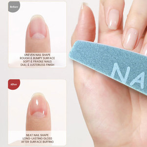 Juego de Limas de Uñas Profesionales Reutilizables y Duraderas, Colores Variados, Grano 100/180, Limas Dobles para Remover Cutículas, Pulidor de Uñas - Product Image 6