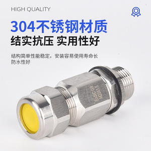 Prensaestopas de Acero Inoxidable JIAF IP66 Impermeable con Fijación Roscada 10-32 para Automatización Eléctrica y Ferrocarriles - Product Image 4