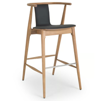 Sassanid OEM Oriental Chaise Moderne Restaurant Bar Hotel Salina Bar Tabouret Haut en Hêtre avec Accoudoirs