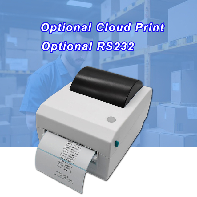 Wireless WiFi Label Sticker Barcode Printer 4 Inch Pos Direct Thermal Printer Bluetooth Waybill Printer