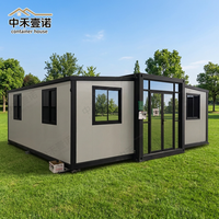 Maison modulaire préfabriquée en conteneur, écologique, résistante au vent, aux ouragans, avec structure en acier galvanisé, pour usage hôtelier ou résidentiel.
