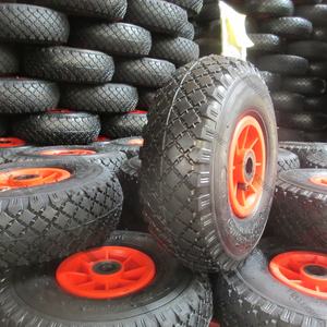 <span class=keywords><strong>Roue</strong></span> en caoutchouc 3.00-4 (260x85) avec un diamètre de moyeu de 20mm pour chariot à main vers l'Europe Italie Grèce France - Product Image 2