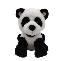 Usine personnalisée nouveau design de haute qualité 7 pouces super mignon assis panda doux peluche jouets enfants cadeau