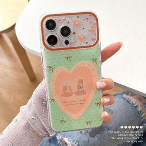 <span class=keywords><strong>Coque</strong></span> de téléphone portable antichoc en TPU vert menthe <span class=keywords><strong>avec</strong></span> motif cœur de lapin et nœud à pois pour 17 <span class=keywords><strong>Pro</strong></span> <span class=keywords><strong>Max</strong></span> - Product Image 3