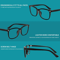 Lunettes Anti-lumière bleue pour femmes et hommes, monture transparente, lunettes Nerd carrées, lunettes Anti-rayon bleu, lunettes d'écran d'ordinateur