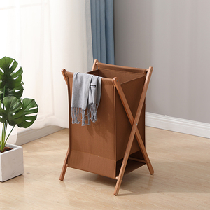 Cesto <span class=keywords><strong>para</strong></span> la <span class=keywords><strong>ropa</strong></span> sucia, cesta grande con soporte de madera <span class=keywords><strong>para</strong></span> dormitorio, baño y hogar - Product Image 1