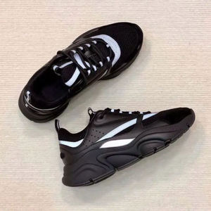 أحذية B22 من الجلد الأصلي عالية الجودة أحذية مشي فاخرة من تصميم أشهر المصممين حذاء رياضي B22 بتصميم عصري وشعار كوتور أحذية رياضية كاجوال - Product Image 2