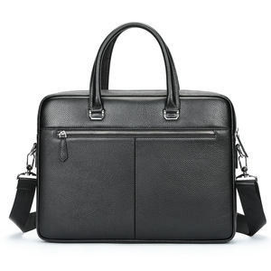 Sac à ordinateur portable en cuir véritable pour homme <span class=keywords><strong>Marant</strong></span>, grande capacité, décontracté, bandoulière, sac souple, style rétro européen, vente en gros - Product Image 5