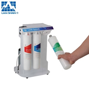 เครื่องกรองน้ำระบบ RO ระบบรีเวิร์สออสโมซิสแบบแมนนวลกำลัง600GPD ระบบทำความสะอาดตัวเองได้รับการรับรองจากโรงแรมในครัวเรือน - Product Image 3