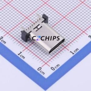 MC-110LS-L124 USB Connector Through hole Component (THT) Connector Type-C USB 3.1 Female Through Hole - Product Image 1